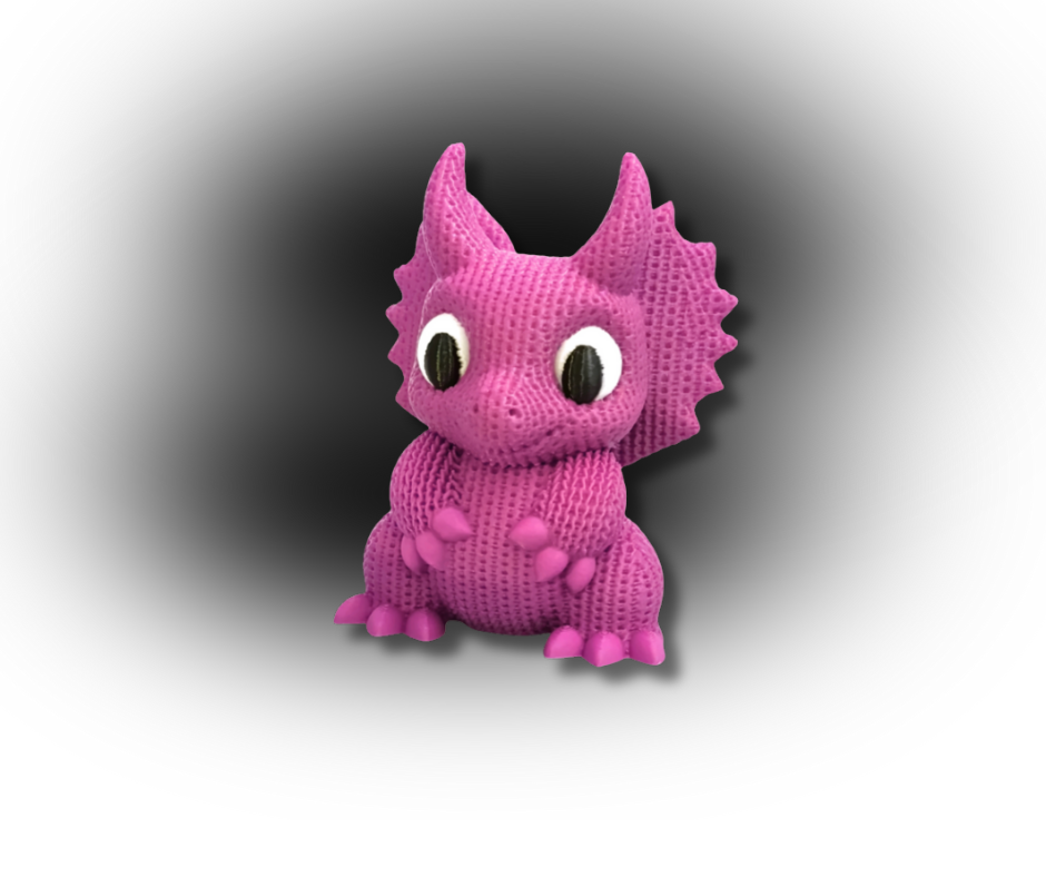 Knitted Dinosaur – 3D Printed Toy