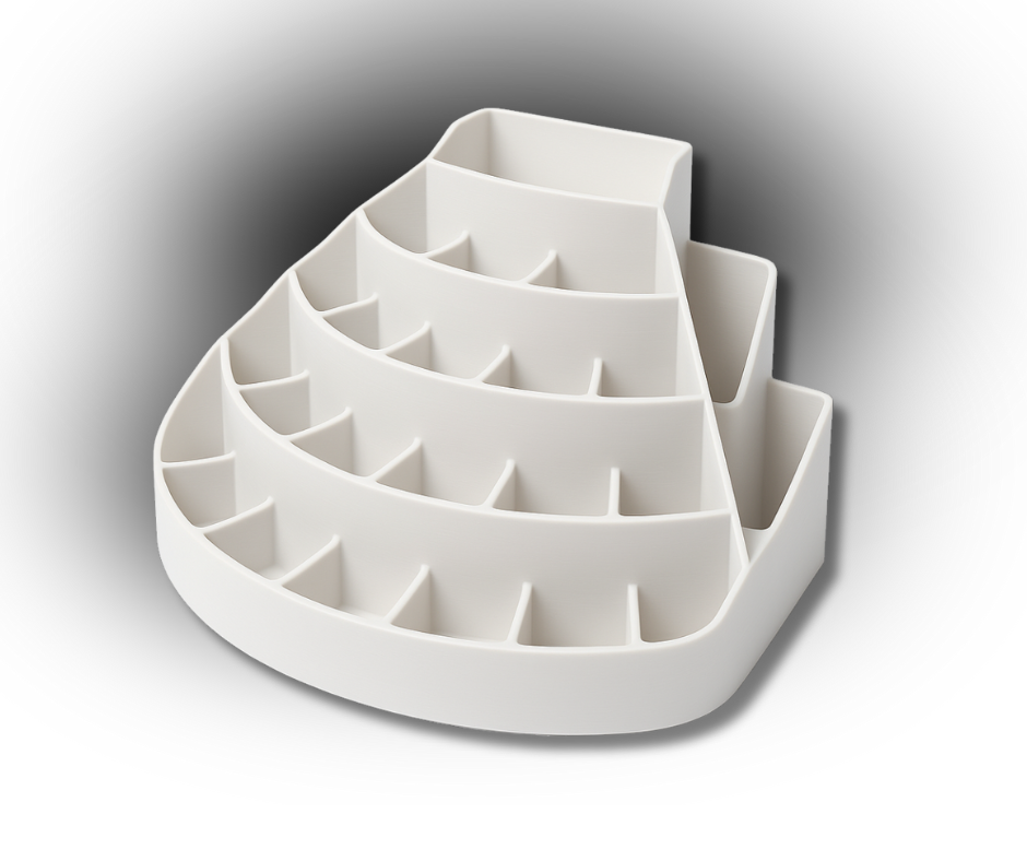 3D Printed Nail Polish & Beauty Organiser – Tiered Storage Stand