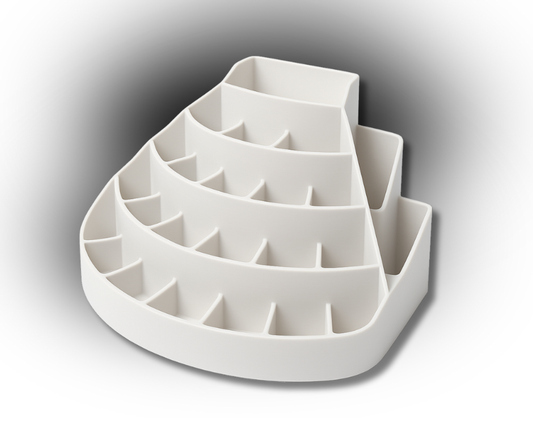 3D Printed Nail Polish & Beauty Organiser – Tiered Storage Stand