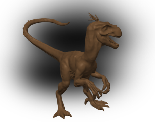 3D Printed Velociraptor Model – Realistic Dinosaur Display Figure