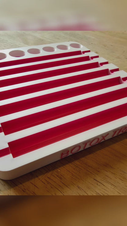 3D Printed Botox Syringe & Vial Storage Tray – Organiser for Clinics, Aesthetic Practitioners & Beauty Salons